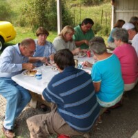 This table was serious about their meal!