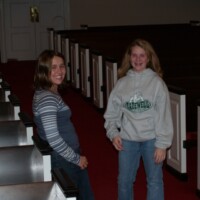 Katie Ray and Katie Sergent think Advent is a great time at TPC!
