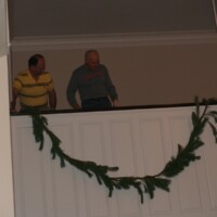 Tim Ray and Jerry Cromer are getting directions from below